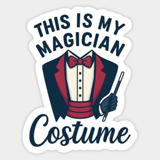 Magician Illusionist Card Trick Design Sticker
